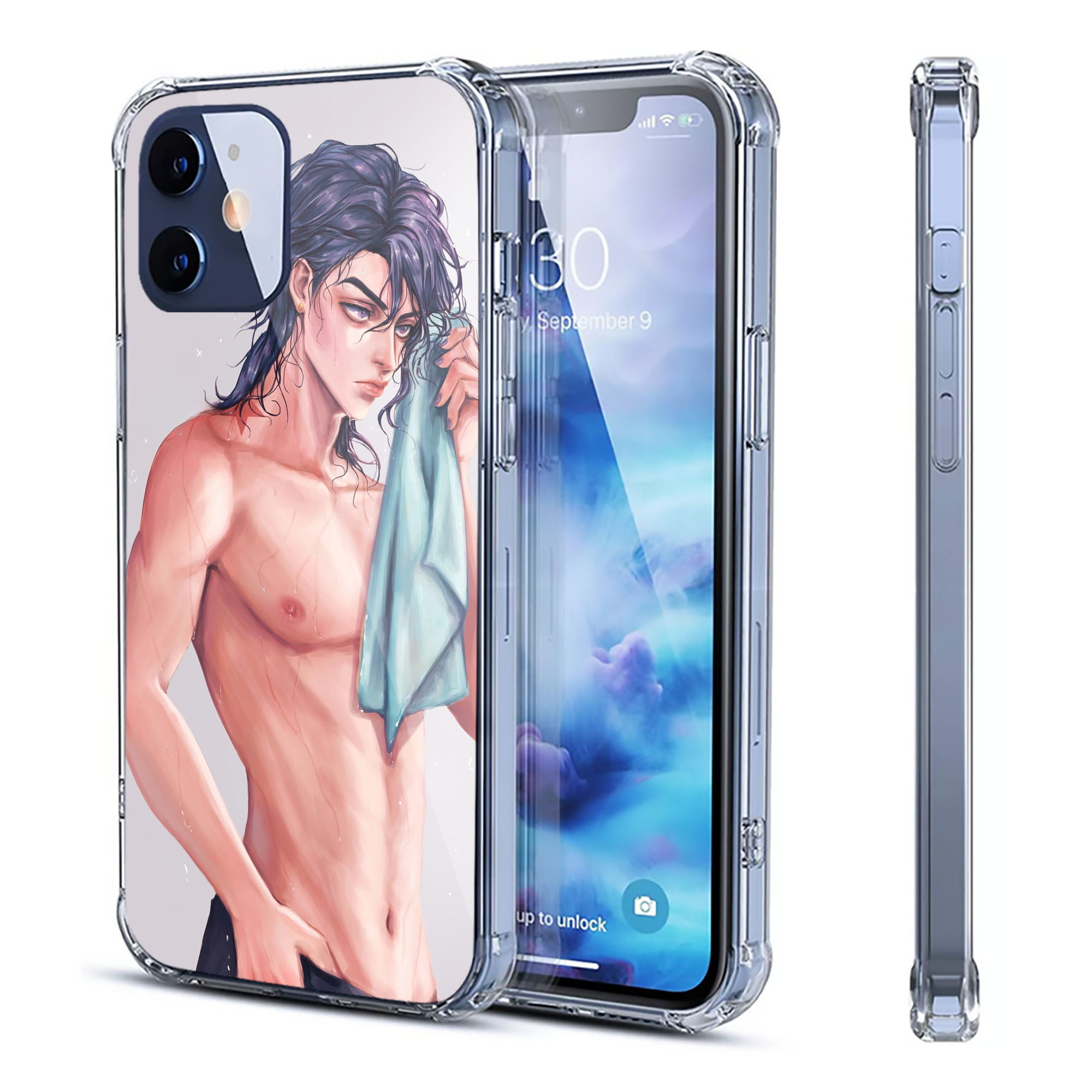 （画像用） ジョジョの奇妙な冒険 JoJo's Bizarre Adventure 【iPhone 12シリーズ対応】透明スマホケース（クリアソフトケース）
